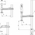 Зажимный элемент для сварочных столов BESSEY TW28, с двухкомпонентной ручкой, 300х120 мм. BE-TW28-30-12-2K