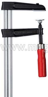 Струбцина из ковкого чугуна BESSEY TKPN, с деревянной ручкой, 3000х120 мм. BE-TKPN300BE