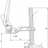 Настольный зажим BESSEY BS, рычажный, 500х140 мм. BE-BS6N