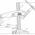 Настольный зажим BESSEY GRS, Т-образная ручка, 200х123/140 мм. BE-GRS20-12