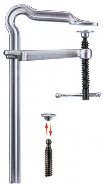 Струбцина  BESSEY OMEGA GMZ с Т-образной ручкой, 400х120 мм.  BE-GM40ZK
