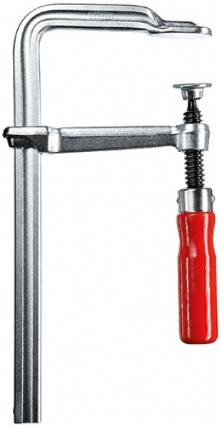 Цельнометаллическая струбцина BESSEY GS ClassiX с деревянной ручкой, 600х120 мм. BE-GS60